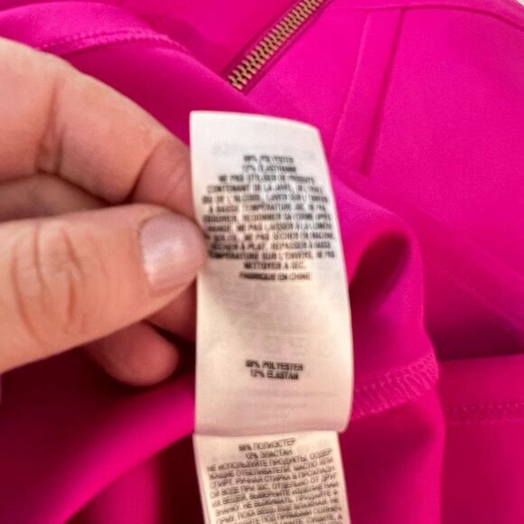 Ted Baker hot pink scuba sleeveless fit & flare mini dress ted size 0 or US 2 - Picture 9 of 10